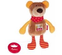 Sigikid Peluche musicale Ours - Red Stars Collection - Marron - 40357 (Fille et Garçon)