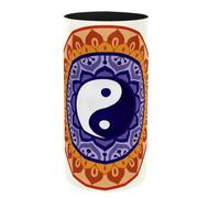 Boîte à musique porte-stylos, motif lotus yin yang porte-crayons, accessoires de bureau, organisateur de rangement pour pinceaux de maquillage