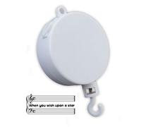 Boîte à musique pour mobile - LUTECE CREATIONS - When you wish upon a star - 18 notes - Blanc