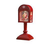 Boîte à musique pour Noël - Figurine de lanterne 3D avec 8 chansons - Boules de neige musicales rotatives | Pour la maison, la salle de séjour, la table, la tablette la saison d'hiver La Fies