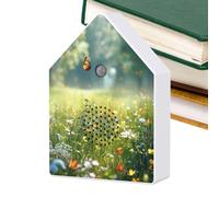 Boîte à musique pour oiseaux, blanche, avec minuterie, boîte chirurgicale naturelle avec détecteur de mouvement, pour la maison, le jardin, la chambre, la salle de bain, le yoga, le spa, la méditation