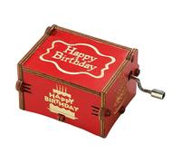 Boîte À Musique Rouge - Boîte À Musique Vintage Antique, Cadeaux Romantiques, Mélodie À Manivelle | Cadeau Parfait De Longue Durée Pour L'amant, Le Petit Ami, La Petite Amie, Le Mari, La Femme,