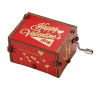 Boîte à musique Rouge Cadeau de Saint Carillon Cadeau Romantique Gravé Boîte à Musique Personnalisé Boîte à Musique pour Bijoux Boîte à Musique Gravée Boîte à Musique Classique Boîte à Musique À Thème