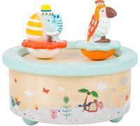 Boite à musique perroquet et éléphant bleu TU