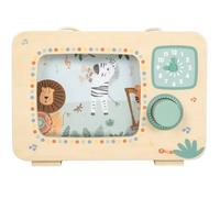 Small Foot Design Boîte à musique Télévision « Safari » – certifié FSC® 100% – Dès 24 mois – 12735