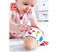 Hape Boîte à Musique Bébé en Bois - Boîte à Musique à Remonter, Musique Douce et Notes Colorées - Jeux d'Éveil en Bois pour Bébé Fille et Garçon - Jouets Sensoriels Premier Âge