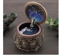 Boîte À Musique Vintage - SURENHAP - 12 Constellations Rotation - Déesse Scintillant Lumière Led