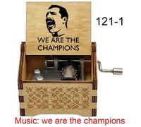 Boîte à musique We Are the Champions Hand,cadeau pour les fans de football et de sport,compagnon d'équipe,cadeaux d'amis -121-1