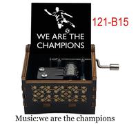 Boîte à musique We Are the Champions Hand,cadeau pour les fans de football et de sport,compagnon d'équipe,cadeaux d'amis -121-B15