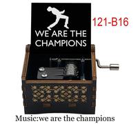Boîte à musique We Are the Champions Hand,cadeau pour les fans de football et de sport,compagnon d'équipe,cadeaux d'amis -121-B16