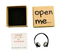 Boîte à notes à distance - Boîte à souvenirs pour la fête des mères, décoration d'écouteurs, parfait pour les cartes de vœux, les messages, la bibliothèque polyvalente sur le bureau et