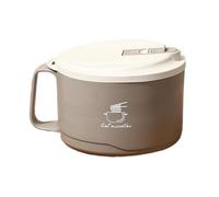 Boîte à nouilles en acier inoxydable - Cuiseur de en acier inoxydable | Couvercle et poignée filtrables 1100 ml - Support de téléphone anti-poussière pour soupe, Thaï ou Pho