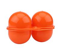 boite a oeuf,2pcs Boîte de Rangement d'Œufs,Mignon Portable Porte-Œufs Conteneur Cuisine Conteneur Pratique Boîte de Rangement d'Œufs Boîte de Rangement d'Œufs en Plastique pour la Randonnée(Orange)