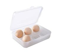 Boîte à Oeufs, 6 Grille Boite Oeuf en Plastique, Portable Boite a Oeuf avec Couvercle, Conteneur de Stockage D'oeufs, Boîte de Rangement d'Oeufs pour Frigo Réfrigérateur Camping
