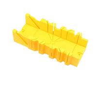 Boîte à onglet 1 boîte de scie à onglet serrage for coupe bois, d'angle for le travail du, armoire diagonale polyvalente pour coupes d'angle dans les lattes en bois(Yellow)
