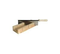 Outifrance - Boîte à onglet bois + scie à dos 250 x 70 x 30 mm G