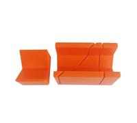 Boîte à onglet Boîte de scie à onglet, boîte découpe du bois, multifonction, fentes d'angle, en plastique, préréglée précise for le travail pour coupes d'angle dans les lattes en bois