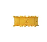 Boîte à onglet Boîte de scie à onglet serrage for coupe bois 22,5/45/90 degrés, 1 pièce, for menuiserie, d'angle for corniche, boîte onglets pour coupes d'angle dans les lattes en bois(2PCS Yellow)