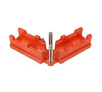 Boîte à onglet Outil de mesure d'angle d'onglet 2 en 1, outil coupe sciage, biseau 85-180°, précise, outils à main for le travail du bois pour coupes d'angle dans les lattes en bois(Orange)