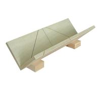 Boîte à onglet pour corniches Eco - OUTIFRANCE - 3 coupes, 2 angles : 45° et 90° - Dimensions : 110 x 110 mm