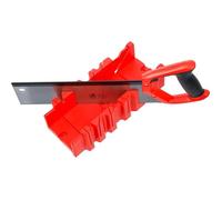 Boîte à onglets - 300 x 130 x 80mm - Plastique ABS - Scie à dos - Lame en acier au manganèse