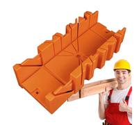 Boîte à onglets de serrage - Matériau ABS | Boîte et ensemble de scie avec dos en acier | Scie à main à angle réglable Bøx pour la coupe précise du bois, la sculpture, les projets de menuiserie pour