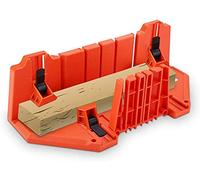 Boîte à Onglets en Plastique, 35,5 x 11 x 15 cm Boîte de Scie à Onglets Outil de Coupe pour Angle de Coupe 0° 22.5° 45° 90° Conçu, pour les Travaux Architecturaux