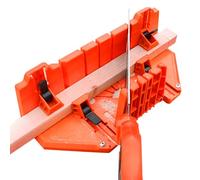 Boîte à onglets et scie à tenon fine - Coupe multi-angles avec pince de scie à main, angles de coupe pour le travail du bois, les garnitures, les cadres, les projets de bricolage | Boîte de scies à