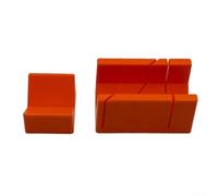 Boîte à onglets portable pour le travail du bois avec guides de scie pour coupes biseautées à 90° et 45°, design compact avec construction en plastique résistant pour la précision