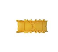 BoîTe à Onglets Pour Scie Boîte de scie à onglet serrage for coupe bois 22,5/45/90 degrés, 1 pièce, for menuiserie, d'angle for corniche, boîte onglets(Yellow)