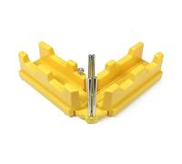 BoîTe à Onglets Pour Scie Outil de mesure d'angle d'onglet 2 en 1, outil coupe sciage, biseau 85-180°, précise, outils à main for le travail du bois(Yellow)