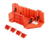 Boîte à onglets ZenithAur avec système de serrage antidérapant, boîte de coupe pour bois destinée aux projets architecturaux, boîte pour scie à main avec fentes à angles multiples