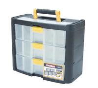 Boîte à outillage - Plastiken - 90003_NOIRE - 3 grands tiroirs - Titanium - En plastique