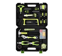 Boîte à Outils 108 pièces pour menuiserie, électricien, kit d'outils, quincaillerie, clé, Tournevis, Pince, Marteau, Douille, boîte à Outils Coffret Extraction de Roulement