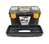Boite à outils 18"" Mallette de bricolage 432 x 250 x 238 mm 3 organiseurs et porte outils Amovible VITO