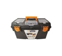 Boite à outils 21" 535 x 291 x 280 mm Grande malette 3 organiseurs sur couvercle + Porte outils interieur VITO