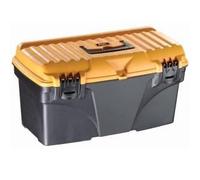 Perel Tools Boîte à outils 43,5 L – bac amovible, plastique robuste, poignée rabattable