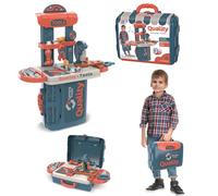 Boîte À Outils 3 En 1 Pour Enfants, Outils De Réparation De Simulation D'ingénierie, Perceuse De Jouet, Tournevis, Kit D'outils, Boîte De Jeu Pour Enfants, Nouveaux Cadeaux