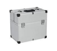 vidaXL Boîte à outils en aluminium 38 x 22,5 x 34 cm Argenté