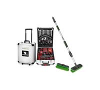 Boite à Outils 399 pièces BM TOOLS BMT-399-PCS en Chrome Vanadium | avec mallette en ALU, Balai brosse de nettoyage à eau