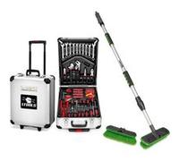 Boite à Outils 399 pièces BM TOOLS BMT-399-PCS en Chrome Vanadium | avec mallette en ALU, Balai brosse de nettoyage à eau