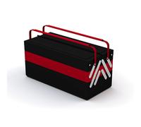 BOITE À OUTILS 5 COMPARTIMENTS 16L NOIRE ET ROUGE - SORI - DIM 430 x 200 x 200MM - 782231 - SORI - 782231