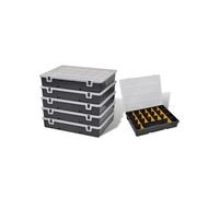 vidaXL Malettes de rangement pour outils avec compartiments - Lot de 6