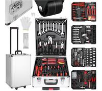 Boîte à Outils 799 pièces Caisse à Outils avec Malletteet Roulettes, Kit d'Outils Outillage à main Bricolage Ensemble d'Outils