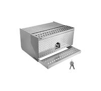 Boîte à Outils à Marchepied 76x75x40cm Capacité la Plaque de Marchepied 200kg