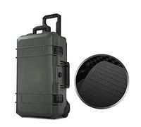 Boîte à Outils Boîte à outils durs avec roues et poignée grande valise avec doublure de division de mousse for instruments d'équipement de précision multicolore Caisse à outils complète(Nero,A)