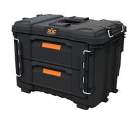 Keter Mallette à outils Pro Gear XL - 2 tiroirs - 56,6 x 38,5 x 41,1 cm - Noir
