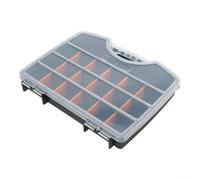 Boîte à Outils de Rangement en polypropylène Robuste avec séparateurs Amovibles pour Accessoires de quincaillerie, Support Compact à vis et boulons avec Couvercle à charnière pour Un Usage