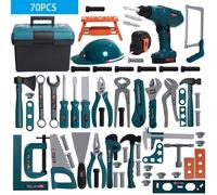 Boîte à outils de réparation jouet, perceuse jouet, tournevis de démontage et d'assemblage, développer les capacités pratiques des enfants Jouet de construction STEM, cadeau de Noël/anniversaire 70 pi