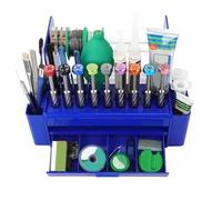 Boîte à outils de réparation - Optimisation de l'organisation, organiseur d'outils à 26 trous avec tiroir | Kit d'outils de réparation ménagère, support de pince, étui multifonction pour outils de